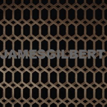 Perforated Hexalong Bronzed Decorative Grille